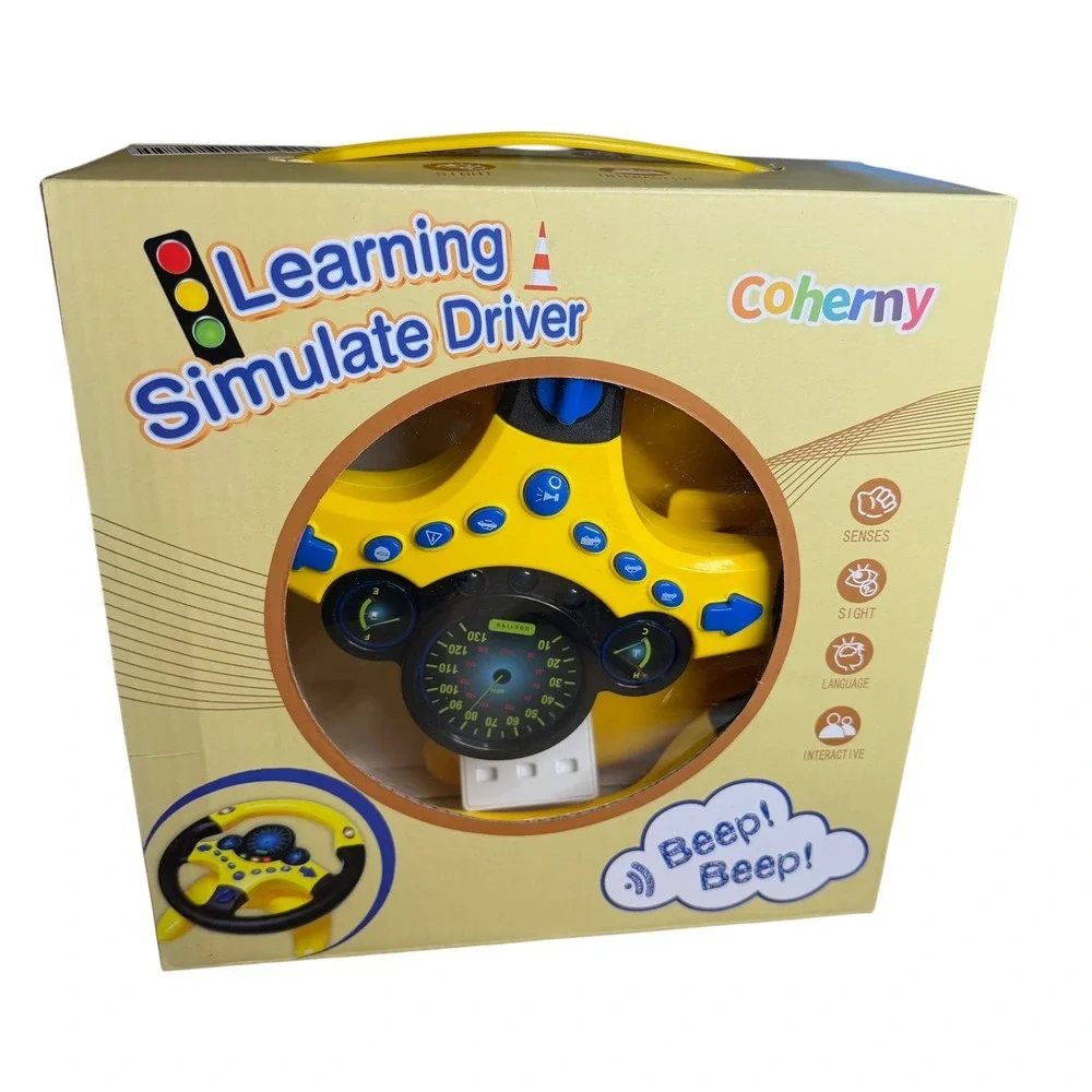Coherny Learning Simulate Driver Steering Wheel‎ Toy with Sounds and Lights